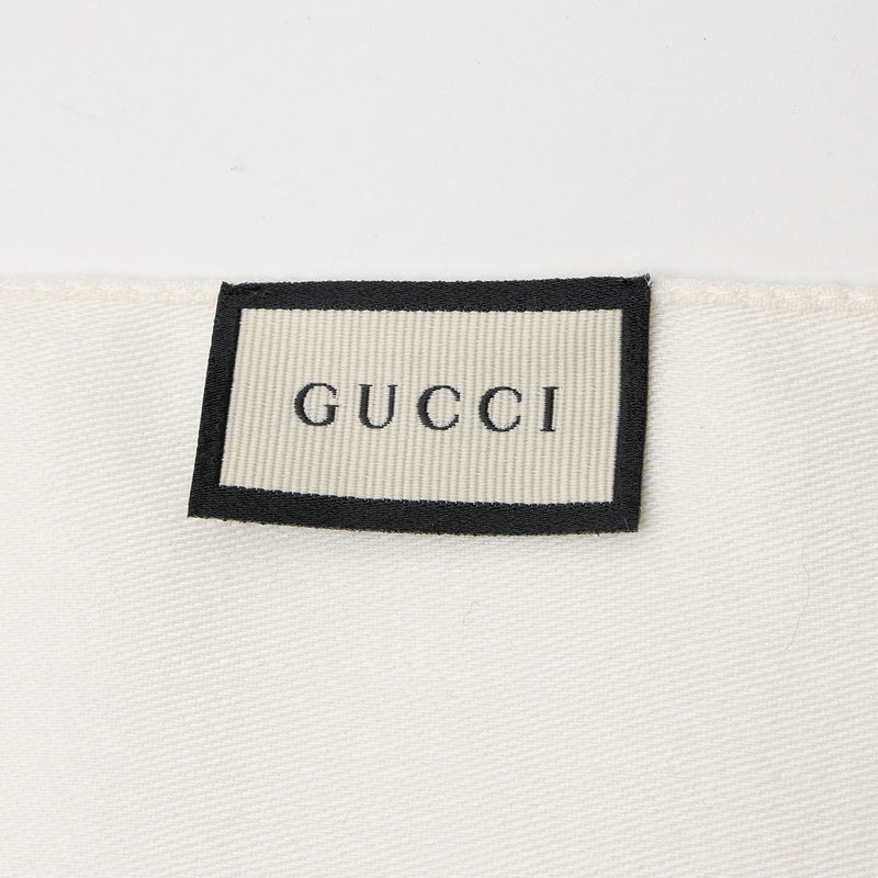 Gucci Wool Silk GG Scarf (SHF-TlfBE0)