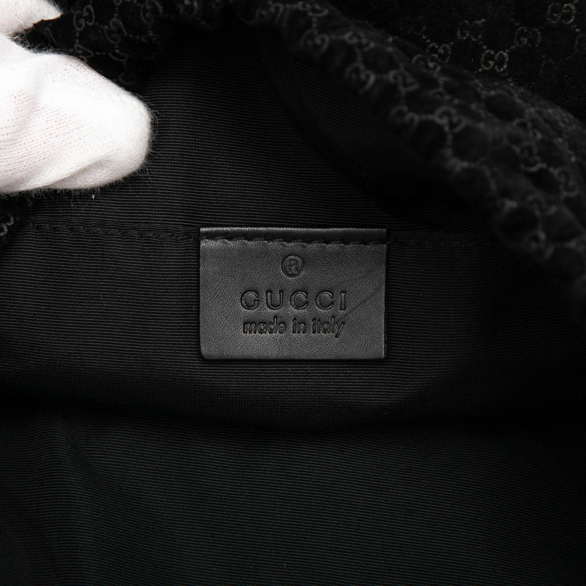Gucci Woven Canvas Shoulder Bag