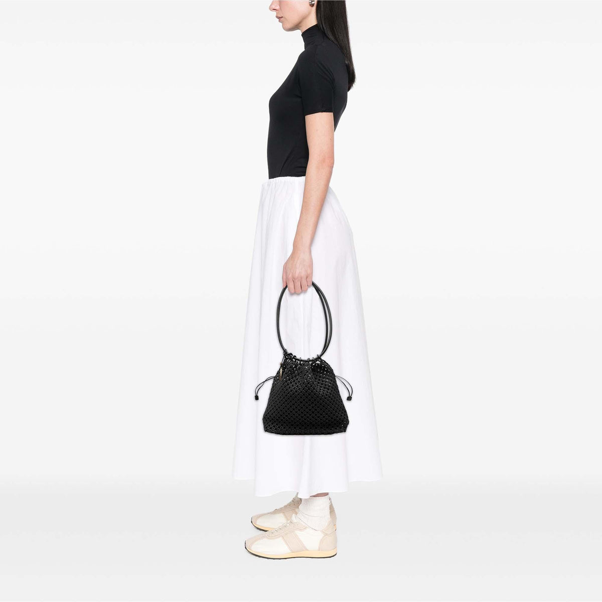 Gucci Woven Canvas Shoulder Bag