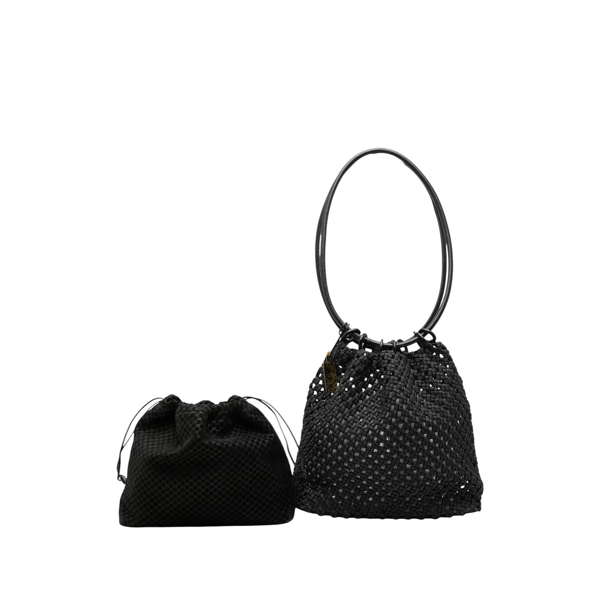 Gucci Woven Canvas Shoulder Bag