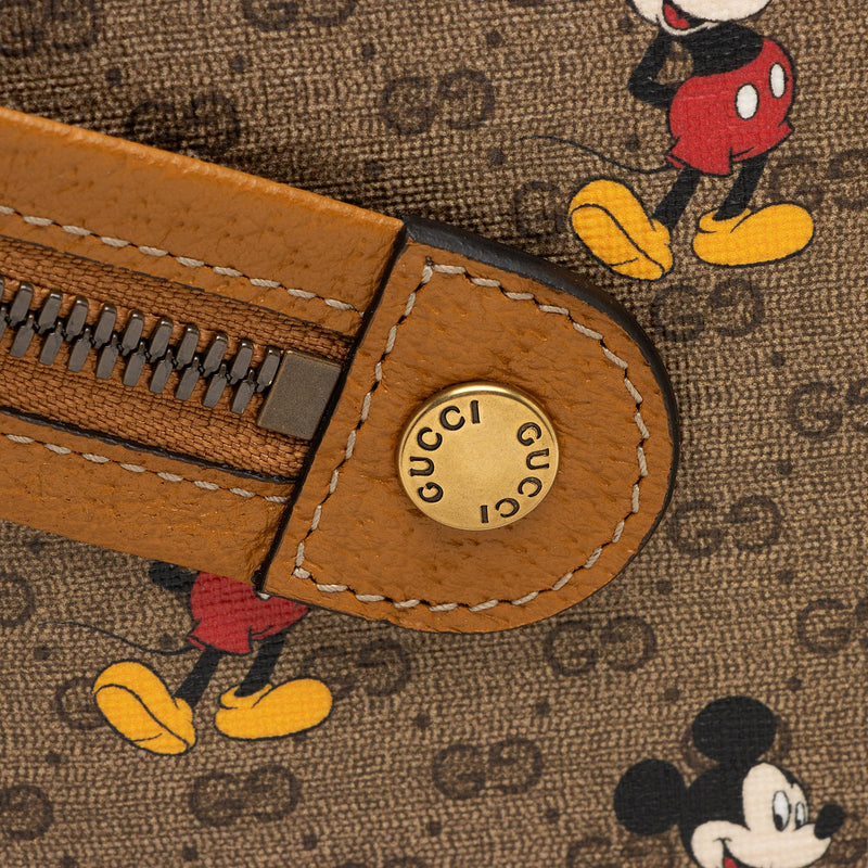 Gucci x Disney Micro GG Canvas Mickey Mouse Zip Pouch (SHF-23802)