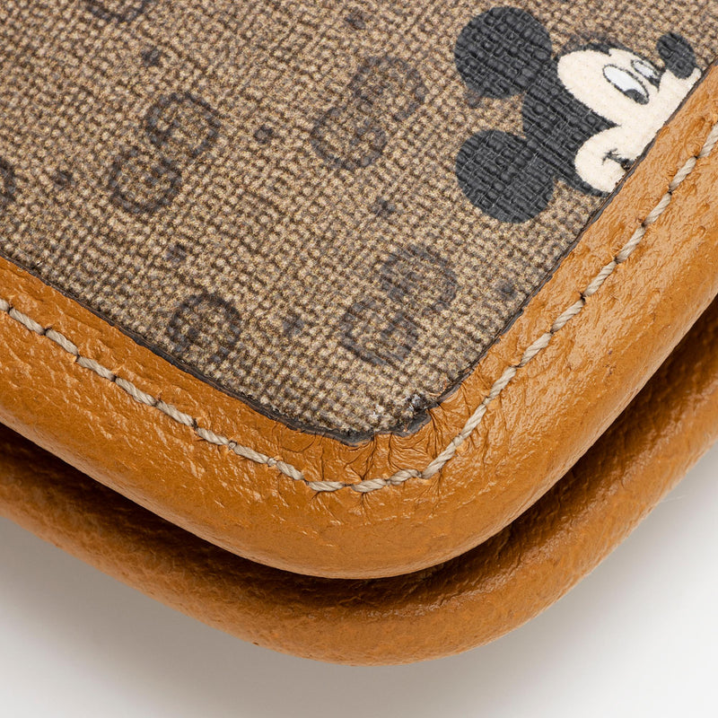 Gucci x Disney Micro GG Canvas Mickey Mouse Zip Pouch (SHF-23802)