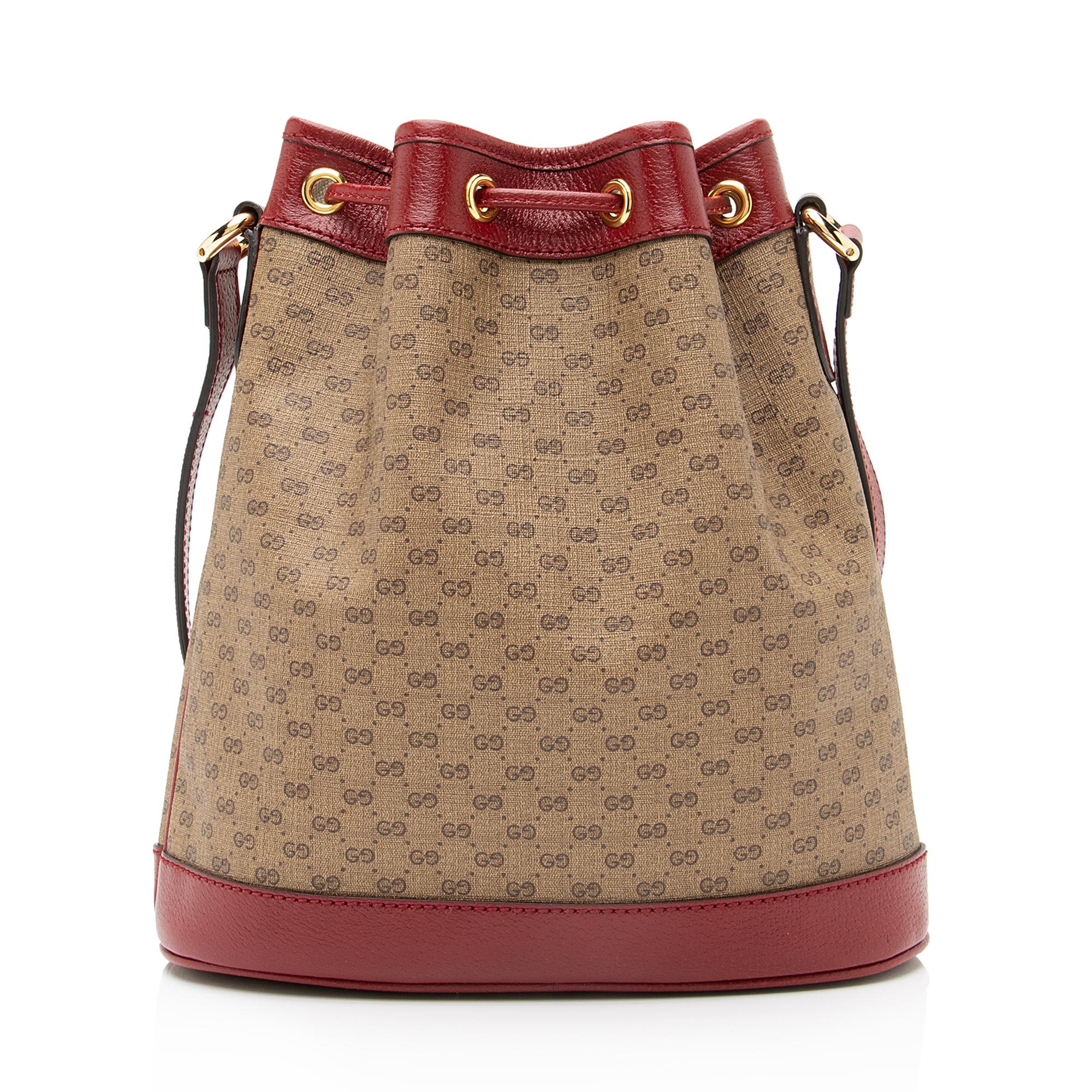 Gucci x Doraemon Micro GG Canvas Mini Bucket Bag SHF 23366