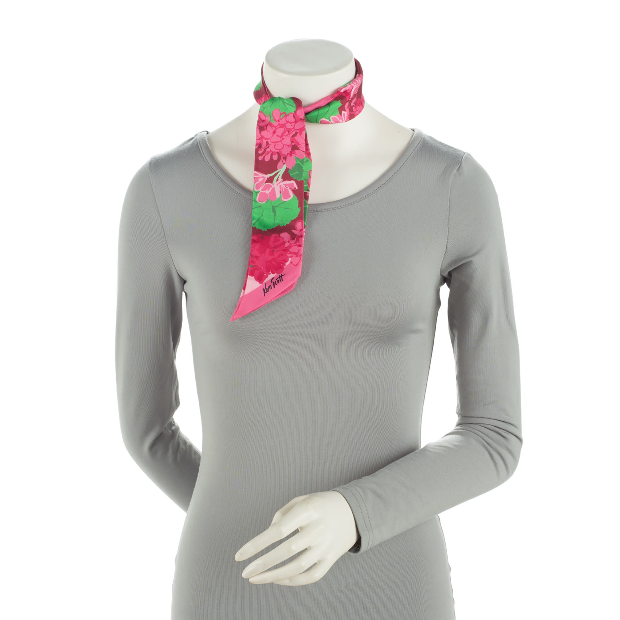 累積売上総額第１位【GUCCI★グッチ】KEN SCOTT PRINT NECK BOW Gucci x Ken Scott Multicolor Silk Floral Print Twilly Neck
