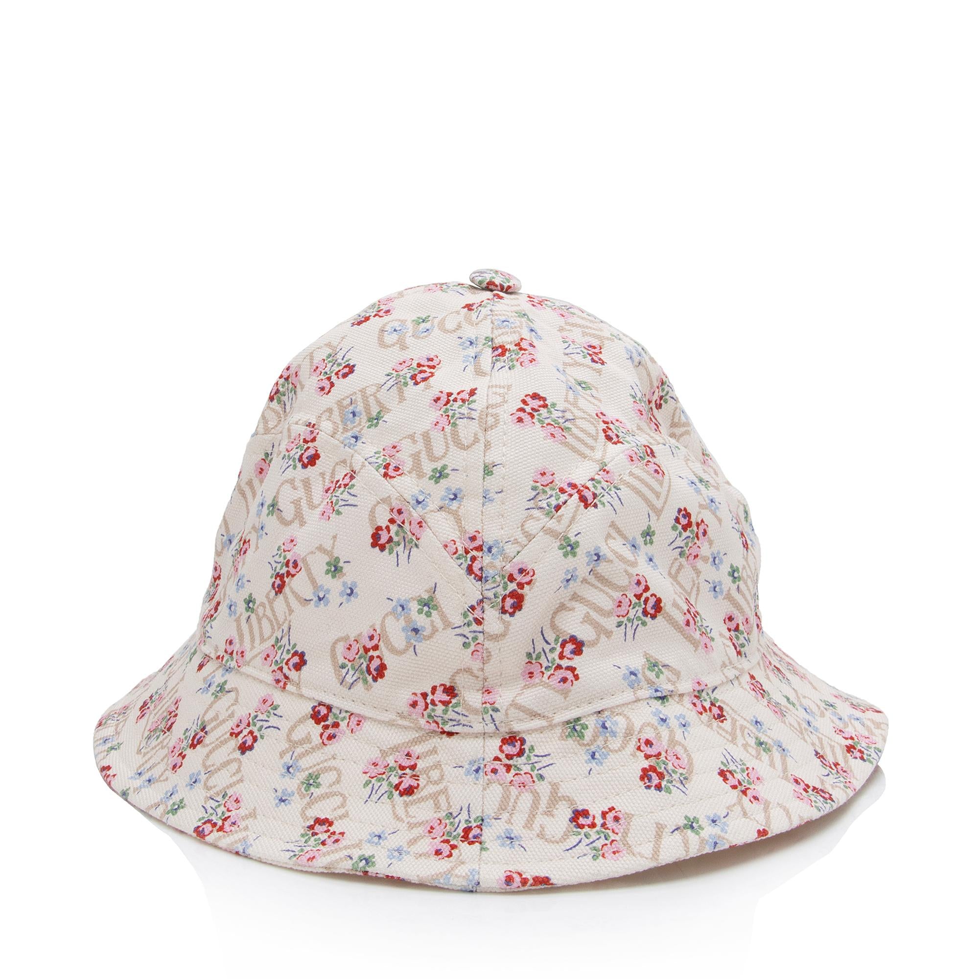Gucci X Liberty of London Cotton Floral Bucket Hat - Size M (SHF-rwmEk2)