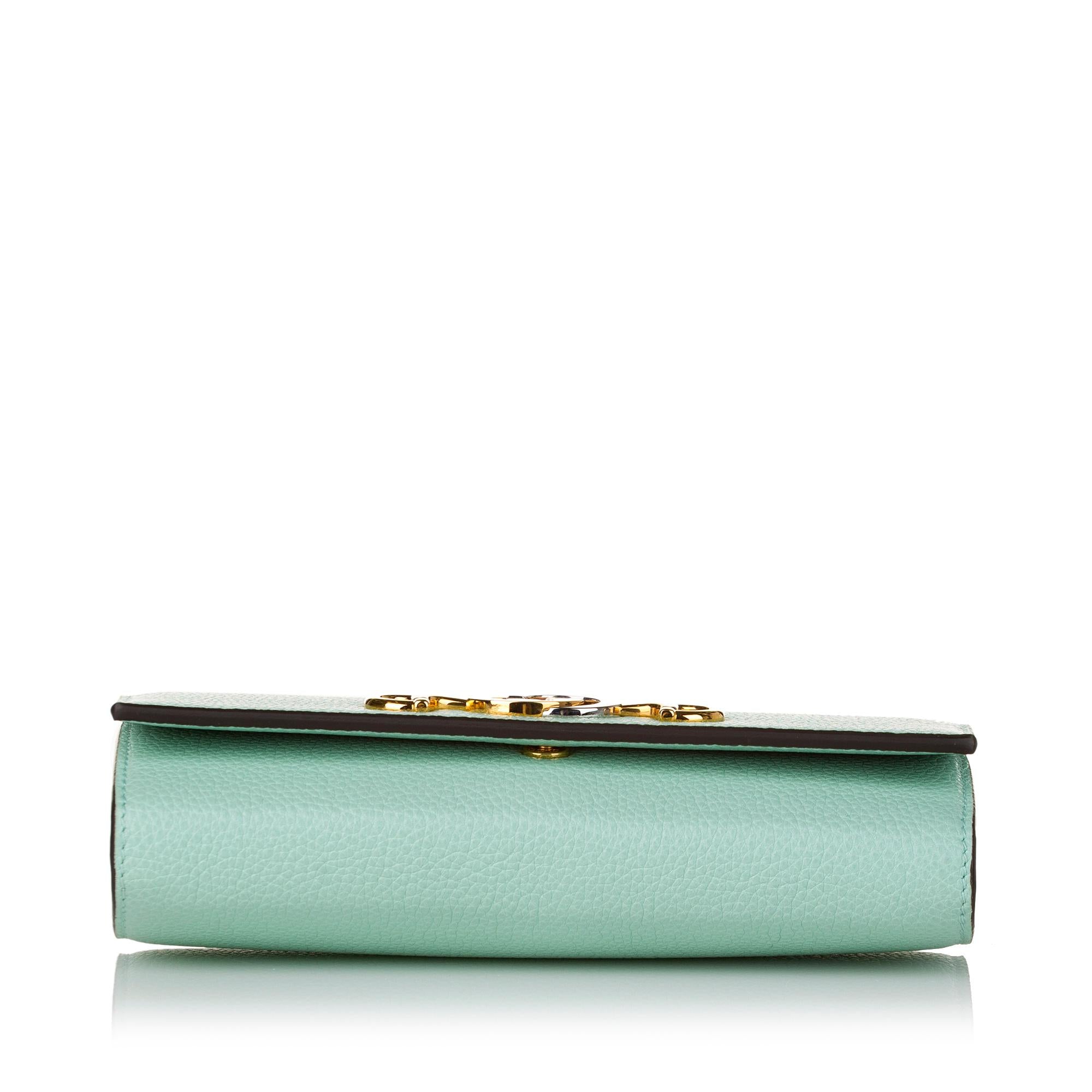 Gucci Zumi Leather Long Wallet (SHG-32599)