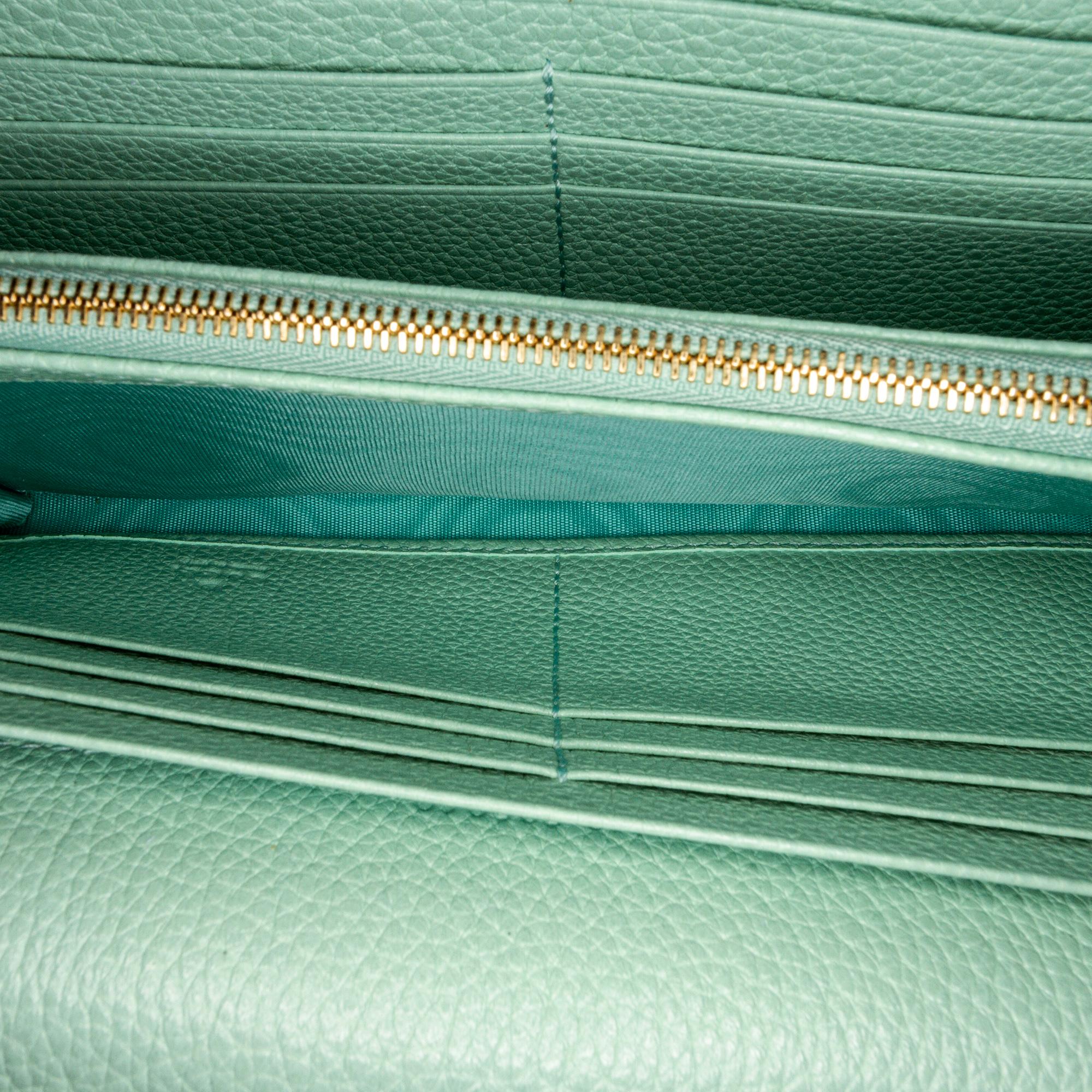 Gucci Zumi Leather Long Wallet (SHG-32599)