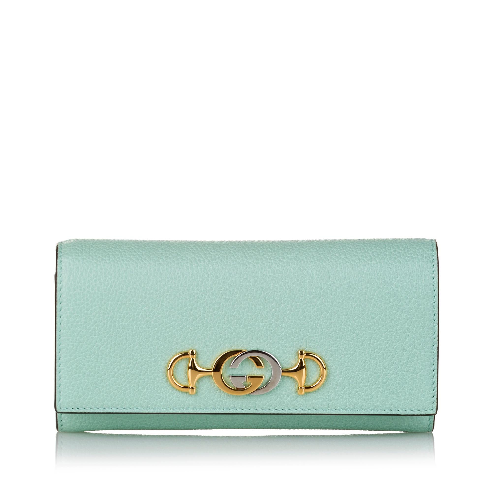 Gucci Zumi Leather Long Wallet (SHG-32599)