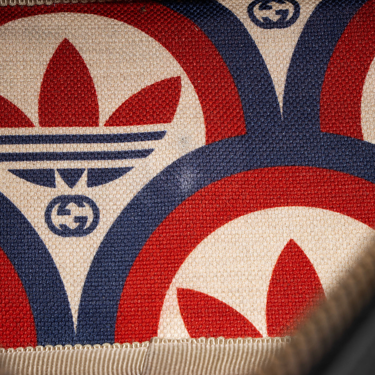Gucci x Adidas Calfskin Web Logo Camera Bag