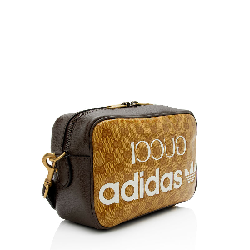 Gucci x Adidas GG Crystal Web Small Shoulder Bag (SHF-Qo4Xtd)