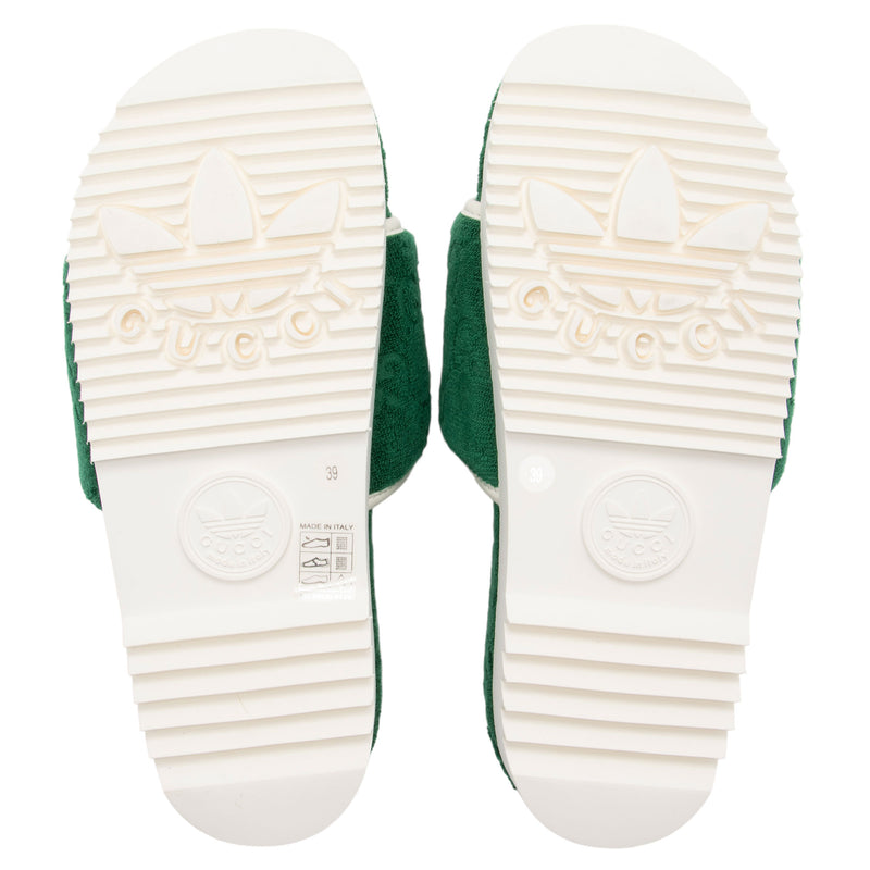 Gucci x Adidas GG Terry Cloth Platform Slides - Size 9 / 39 (SHF-cuOoc7)