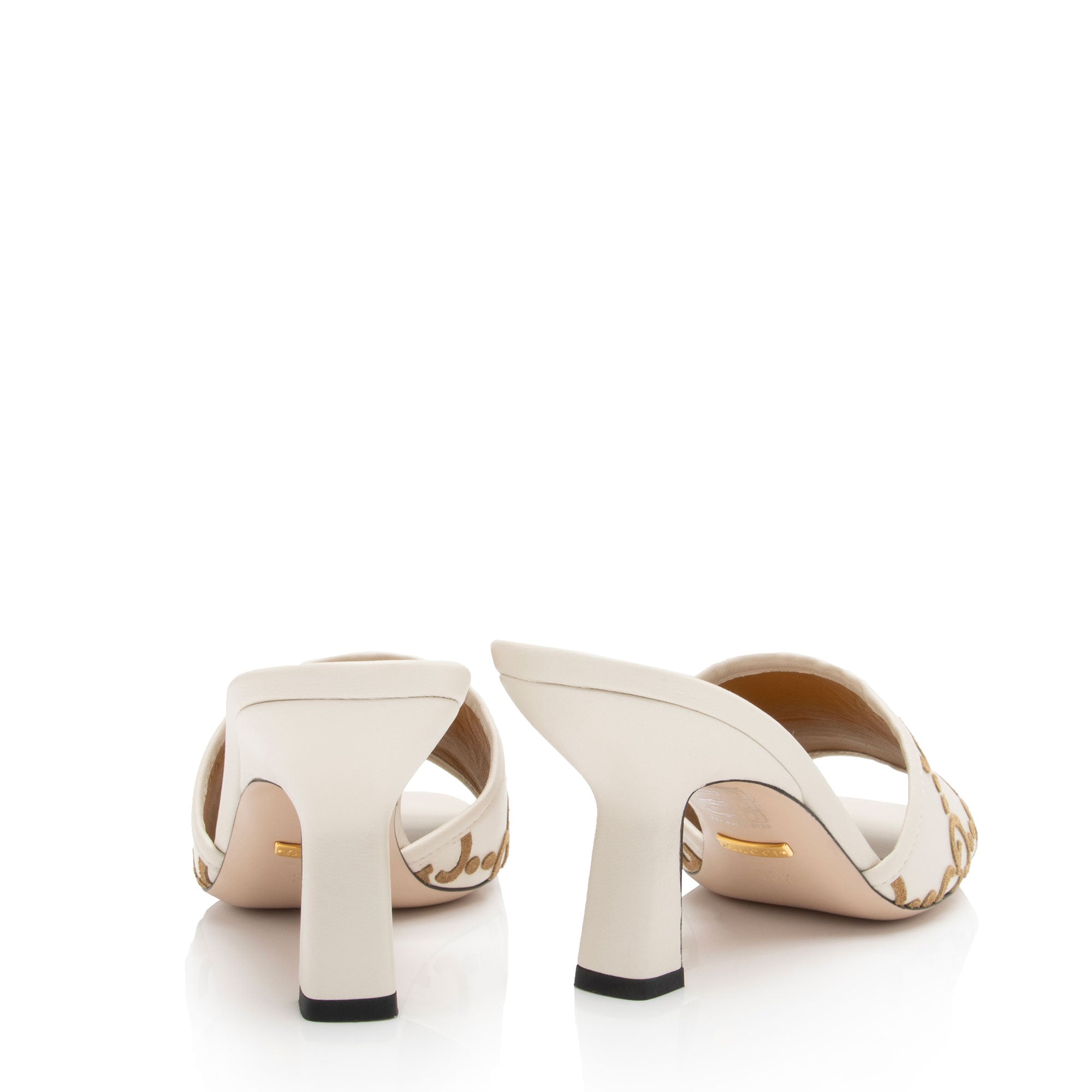 Gucci x Adidas Leather GG Slide Sandals - Size 8.5 / 38.5 (SHF-xLPX61)