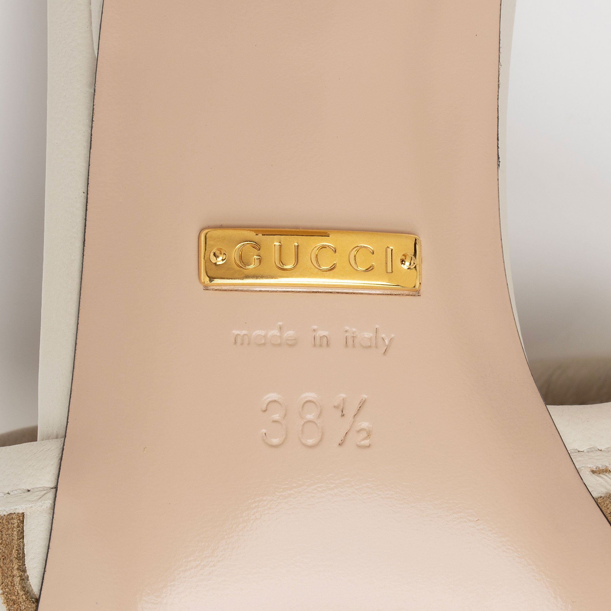 Gucci x Adidas Leather GG Slide Sandals - Size 8.5 / 38.5 (SHF-xLPX61)