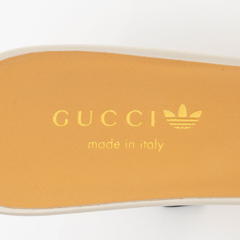 Gucci x Adidas Leather GG Slide Sandals - Size 8.5 / 38.5 (SHF-xLPX61)