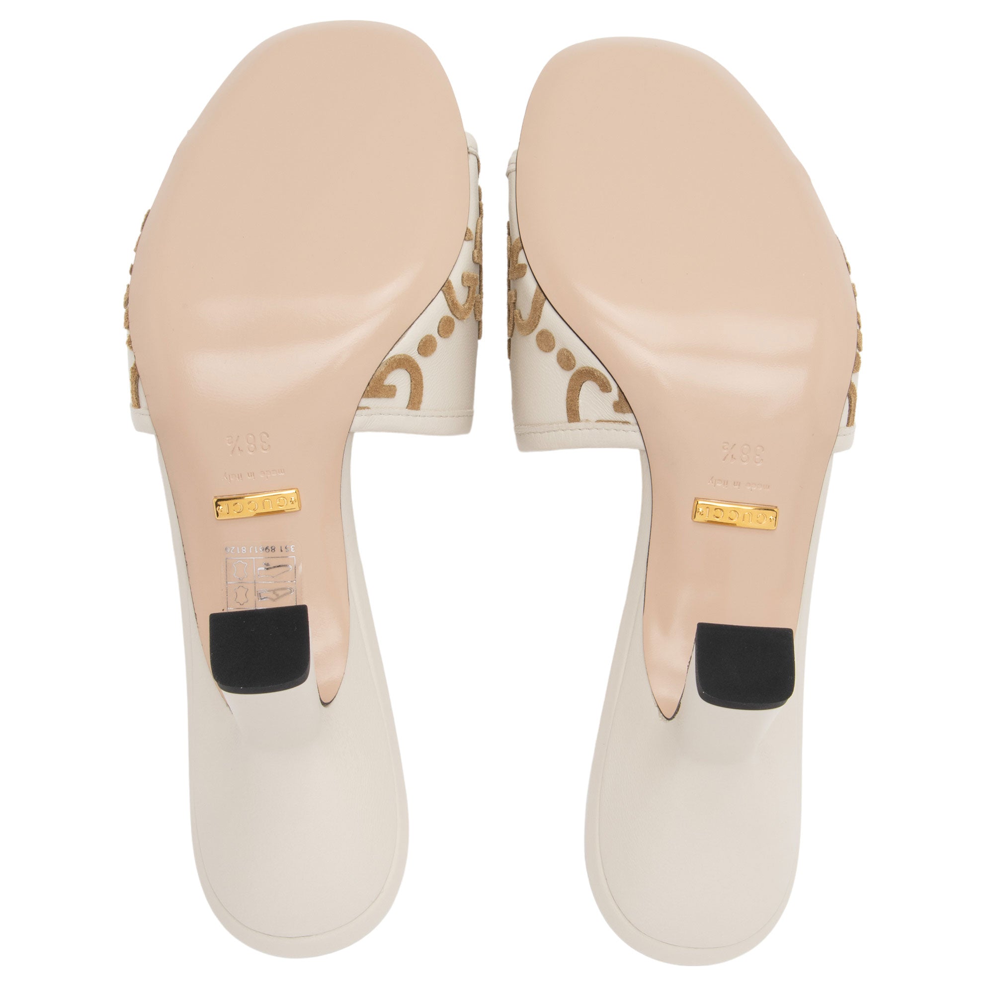 Gucci x Adidas Leather GG Slide Sandals - Size 8.5 / 38.5 (SHF-xLPX61)