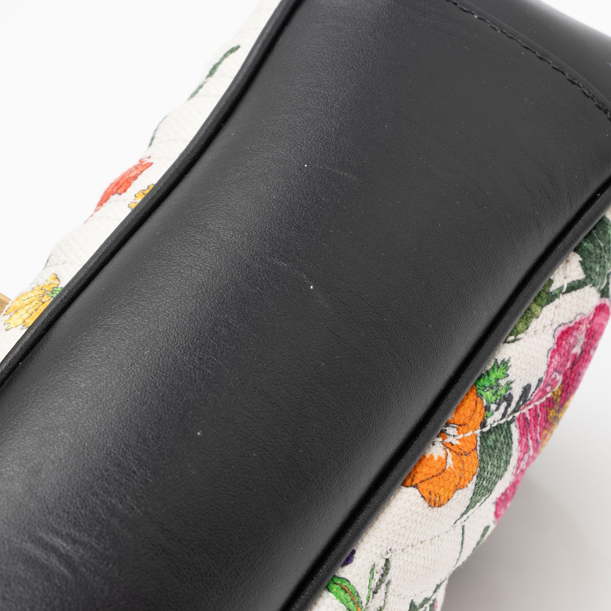 Gucci x Balenciaga Canvas Flora GG Marmont The Hacker Project Small Flap Shoulder Bag (SHF-nCZEe5)