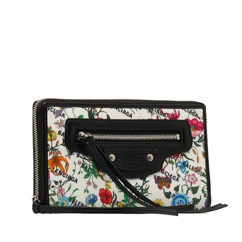 Gucci x Balenciaga The Hacker Project Neo Classic Flora Print Zip Around Wallet (SHG-mz0AfE)