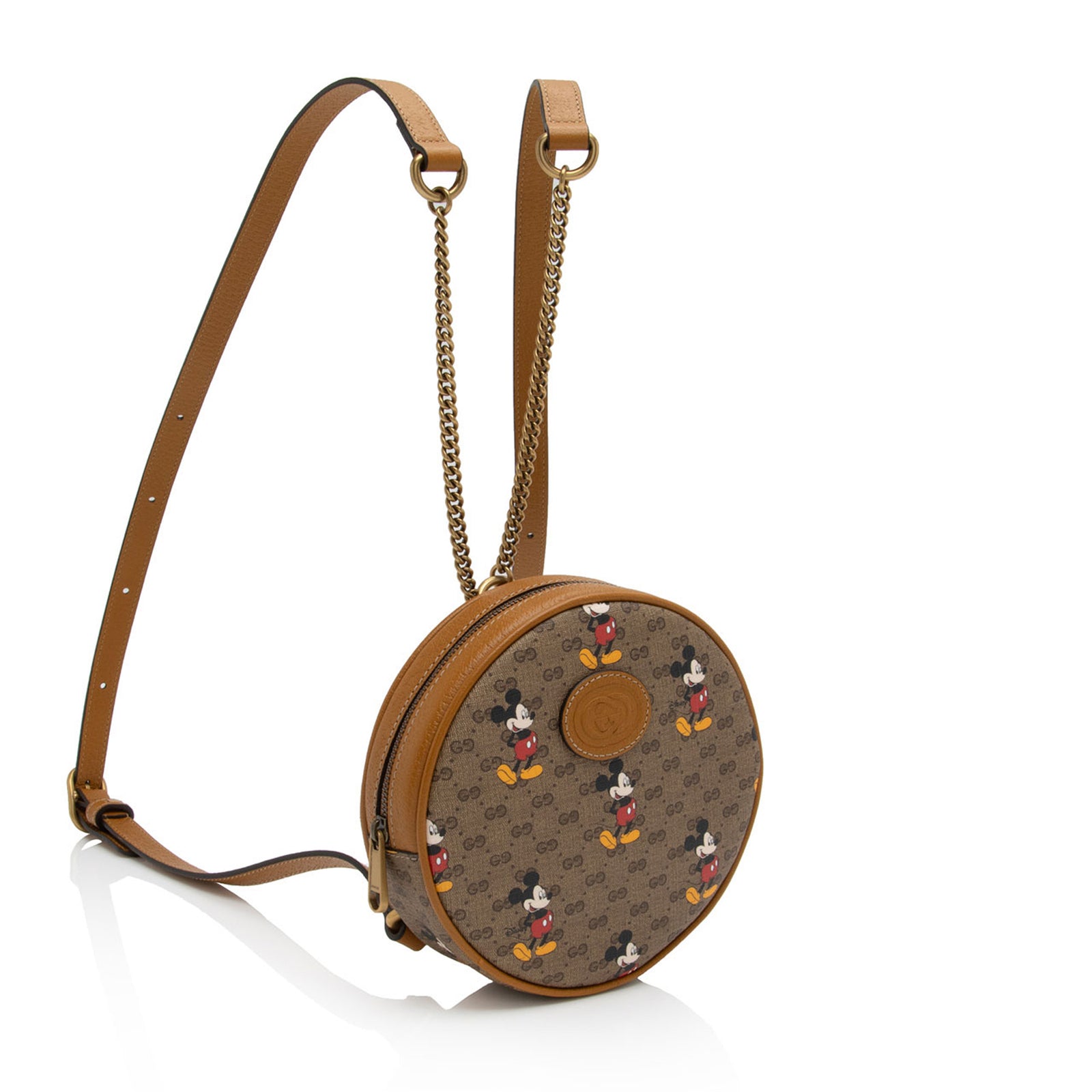 Gucci x Disney Micro GG Canvas Mickey Mouse Round Backpack SHF uOKFfd LuxeDH