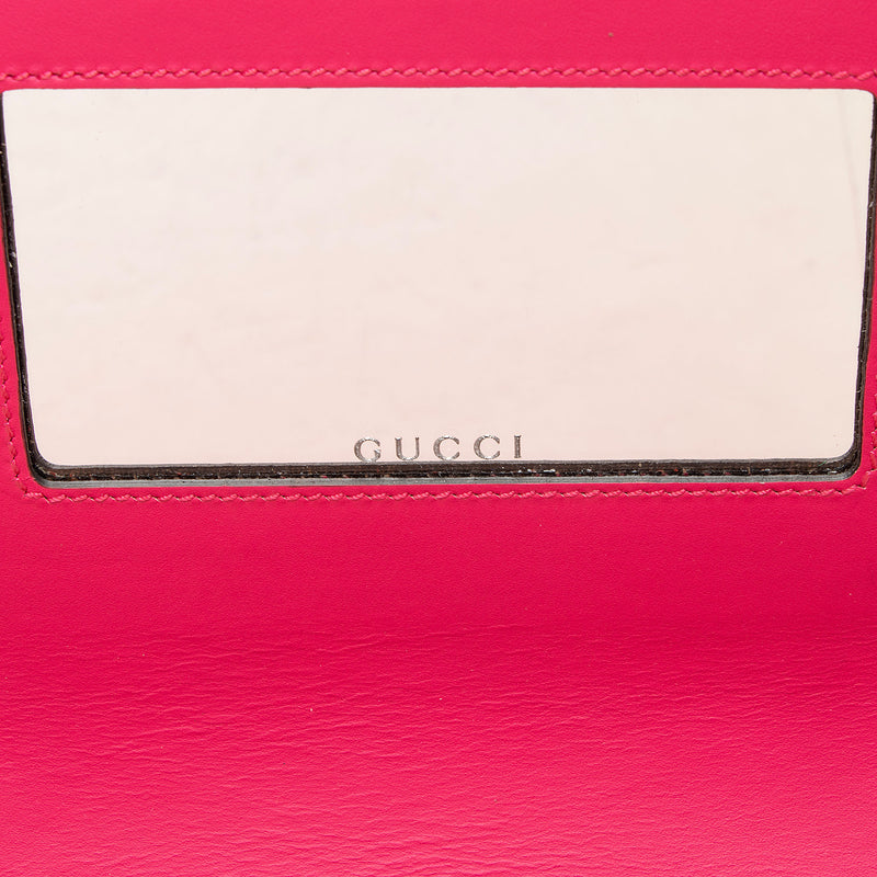 Gucci Calfskin Star Print Guccy Chain Wallet (SHF-Qml3wo)