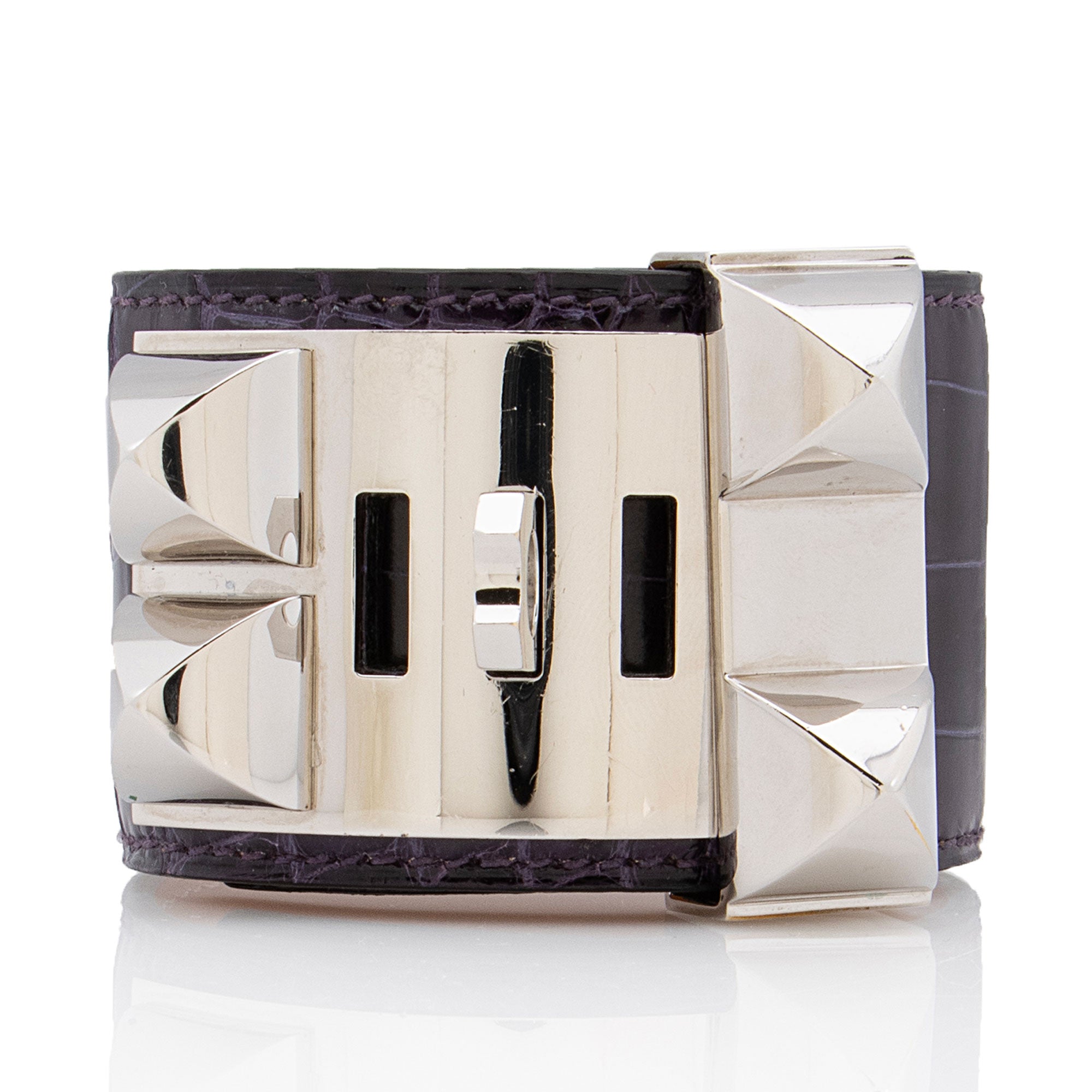 Hermes Alligator Collier de Chien Bracelet