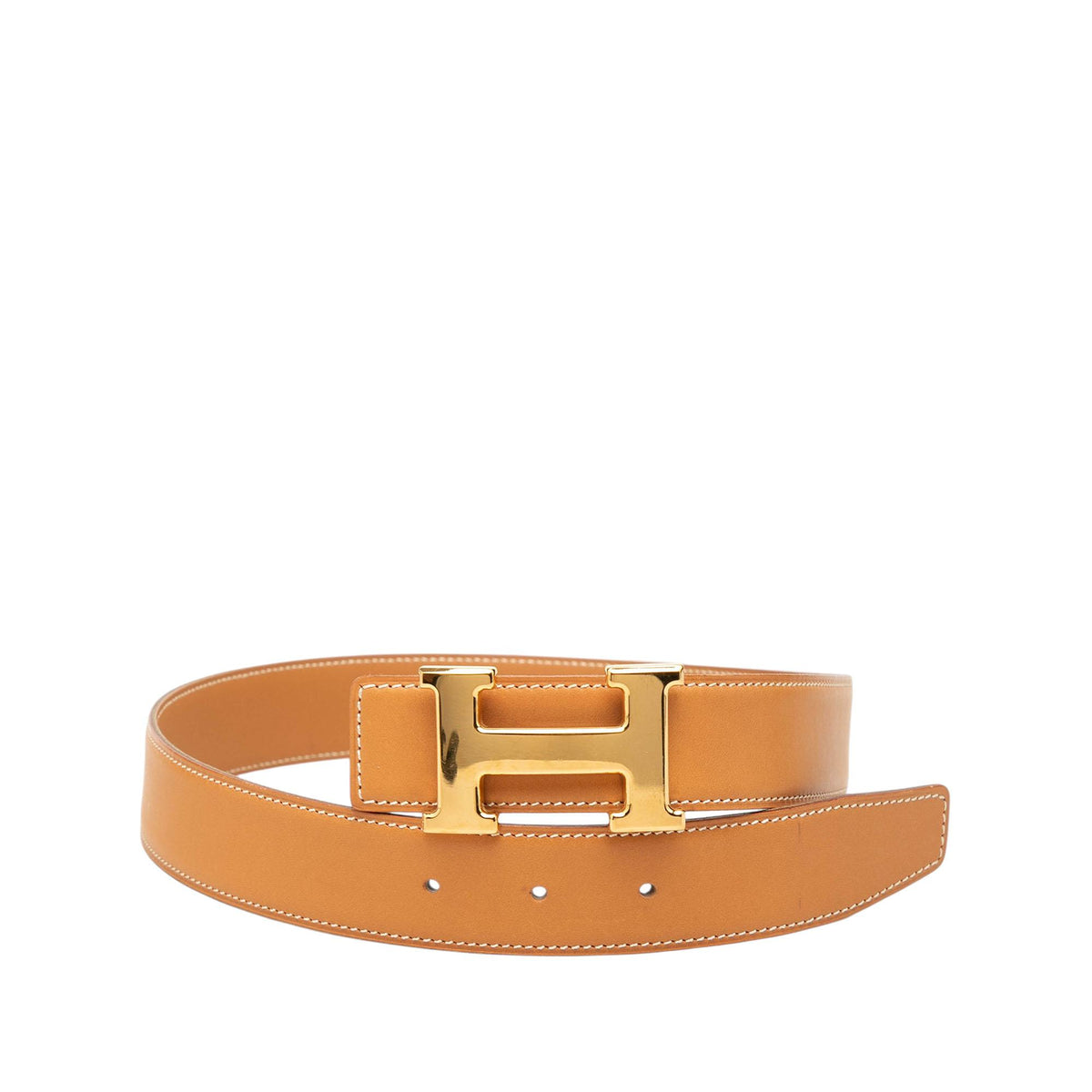 Hermes Box Calf Constance H Reversible Belt - 26 / 65