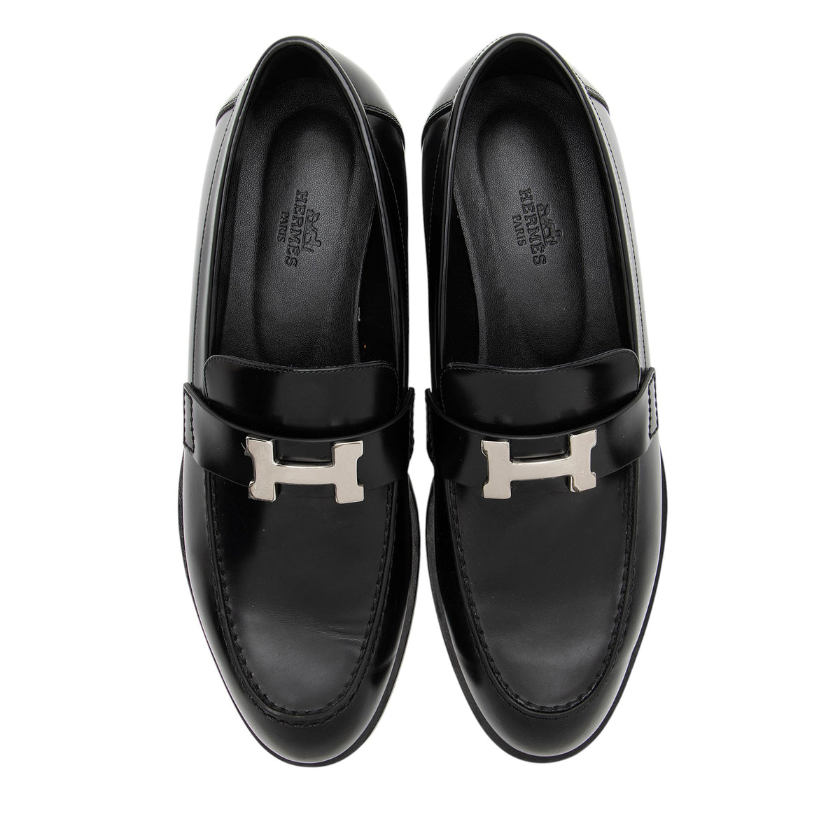 Hermes Calfskin Faubourg Loafers - Size 8 / 38