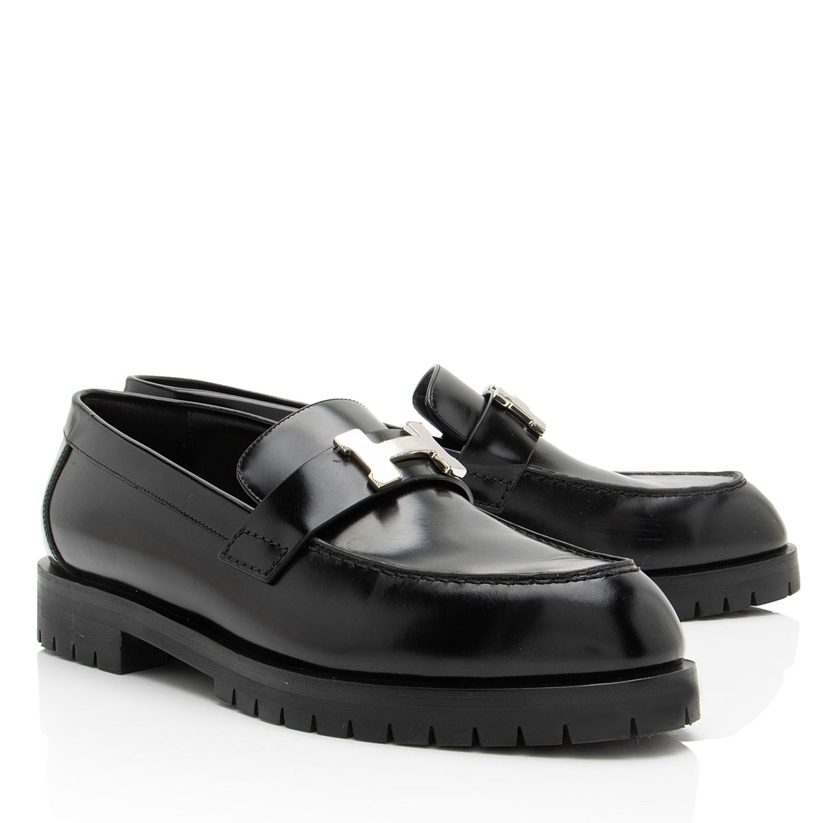 Hermes Calfskin Faubourg Loafers - Size 8 / 38