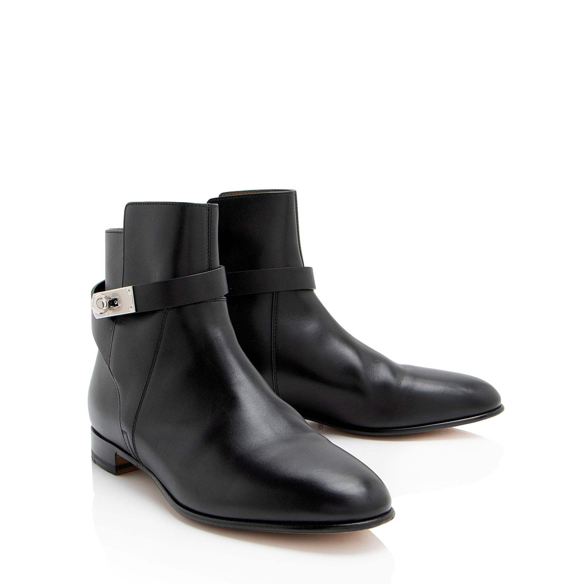 Hermes Calfskin Neo Ankle Boots - Size 8 / 38