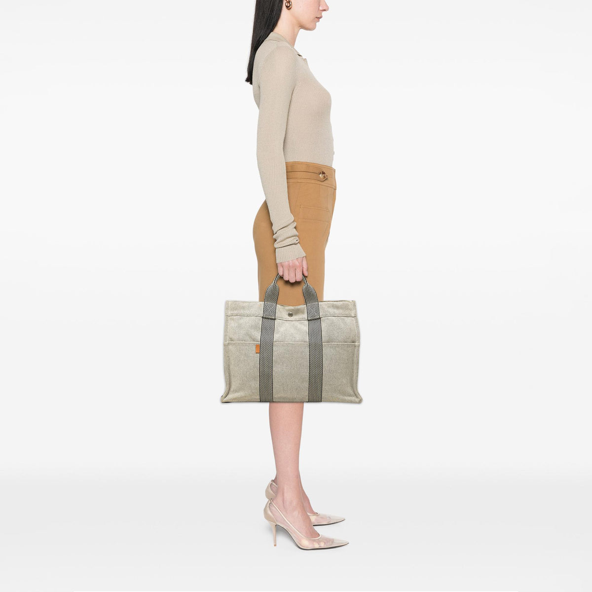 Hermes Canvas Fourre Tout MM