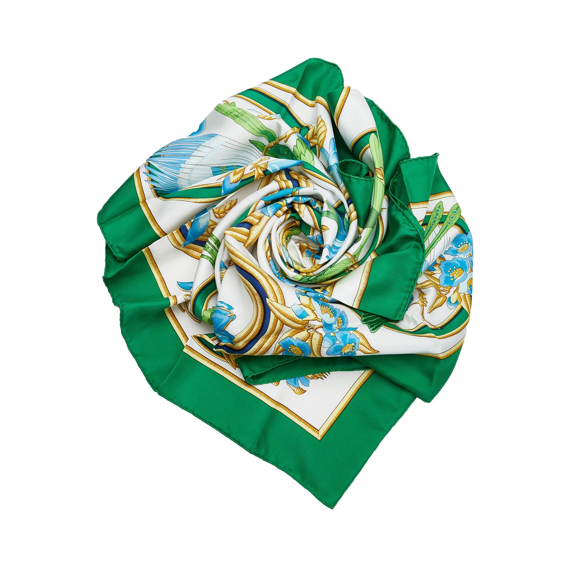 Hermes Caraibes Silk Scarf (SHG-hd01pF)