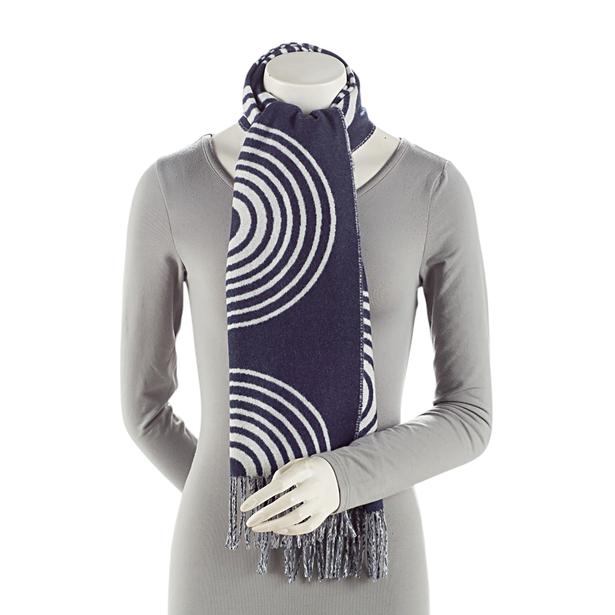 Hermes Cashmere Casaque Vague 140cm Muffler (SHF-JvEdGU)