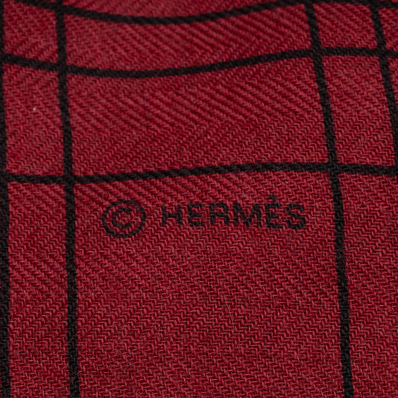 Hermes Cashmere Silk Cheval Celeste 140cm Shawl (SHF-wZ9beO)