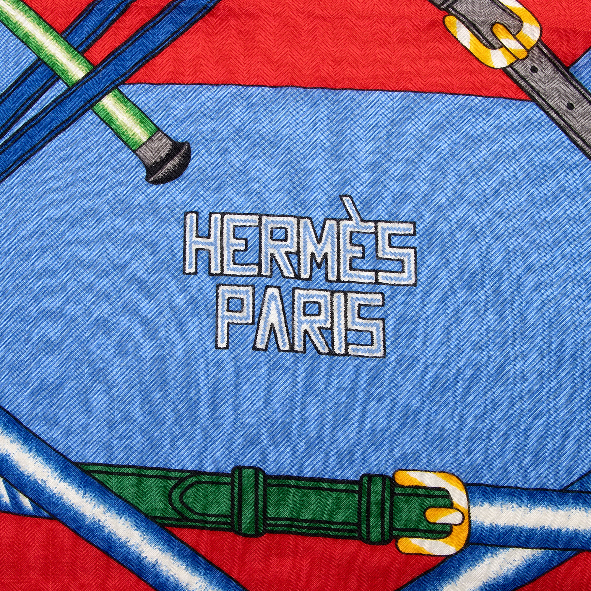 Hermes Cashmere Silk Parcours Sans Faute 140cm Shawl (SHF-omLvSR)