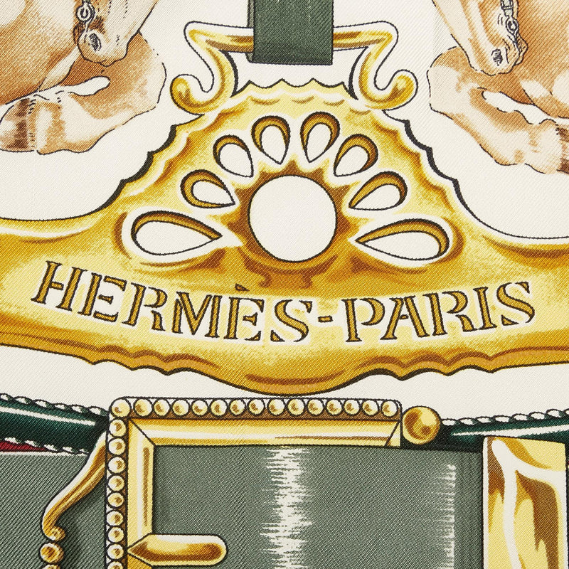 Hermes Chevaux De Trait Silk Scarf (SHG-Kxsne3)