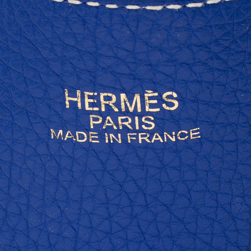 Hermes Clemence Leather Double Sens 45 Tote (SHF-20430)
