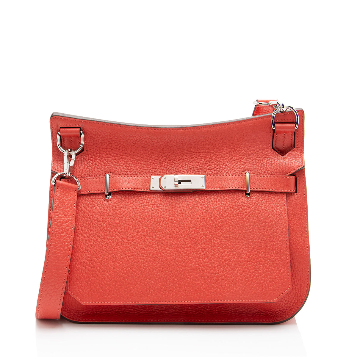 Hermes Clemence Leather Jypsiere 28 Shoulder Bag