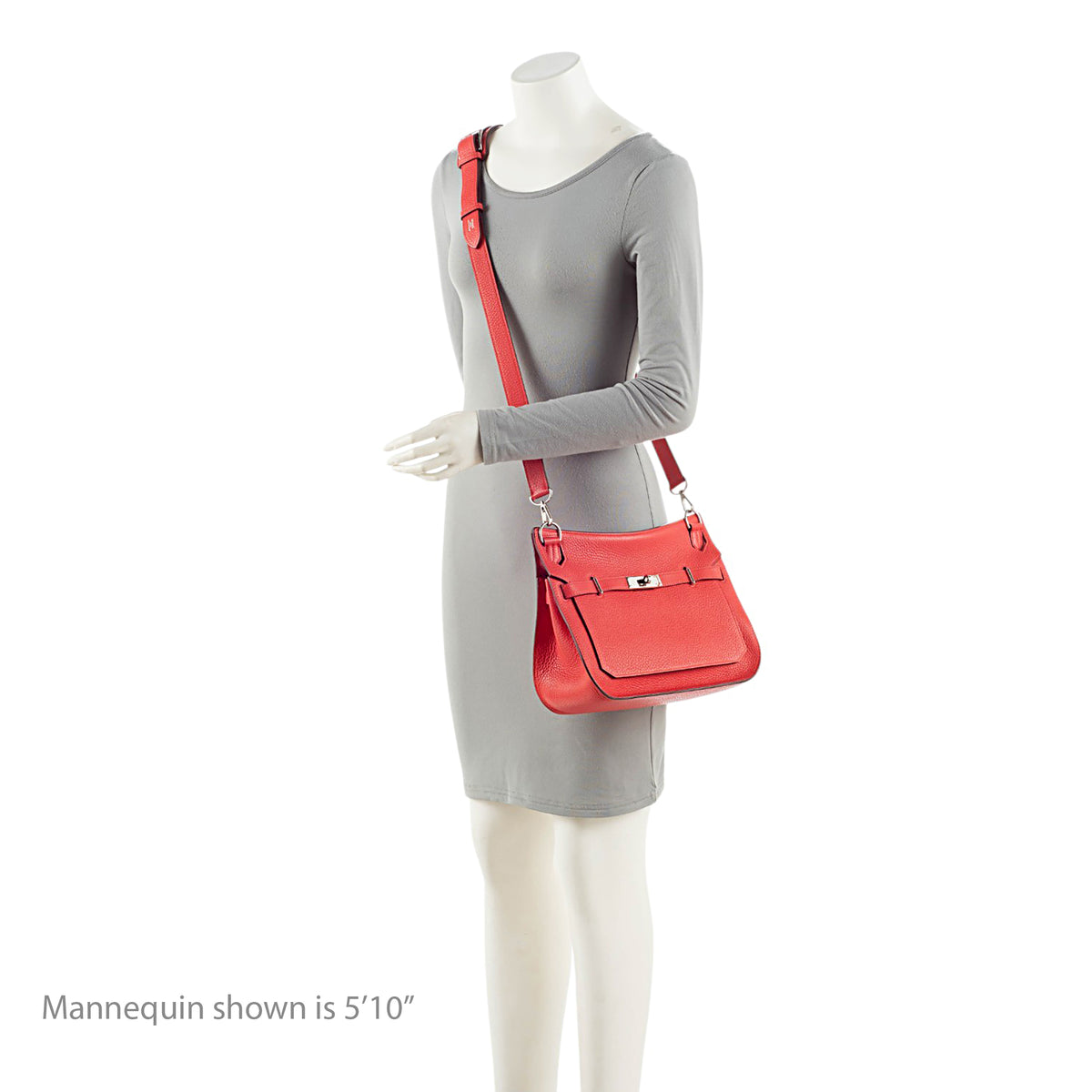 Hermes Clemence Leather Jypsiere 28 Shoulder Bag