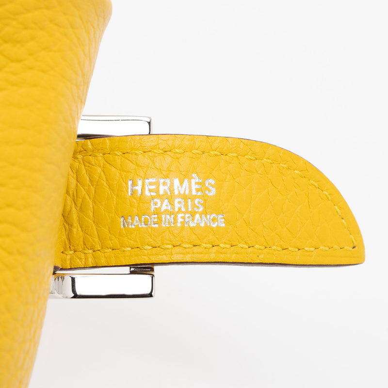 Hermes Clemence Leather Massai PM Bag (SHF-qeT8Q0)
