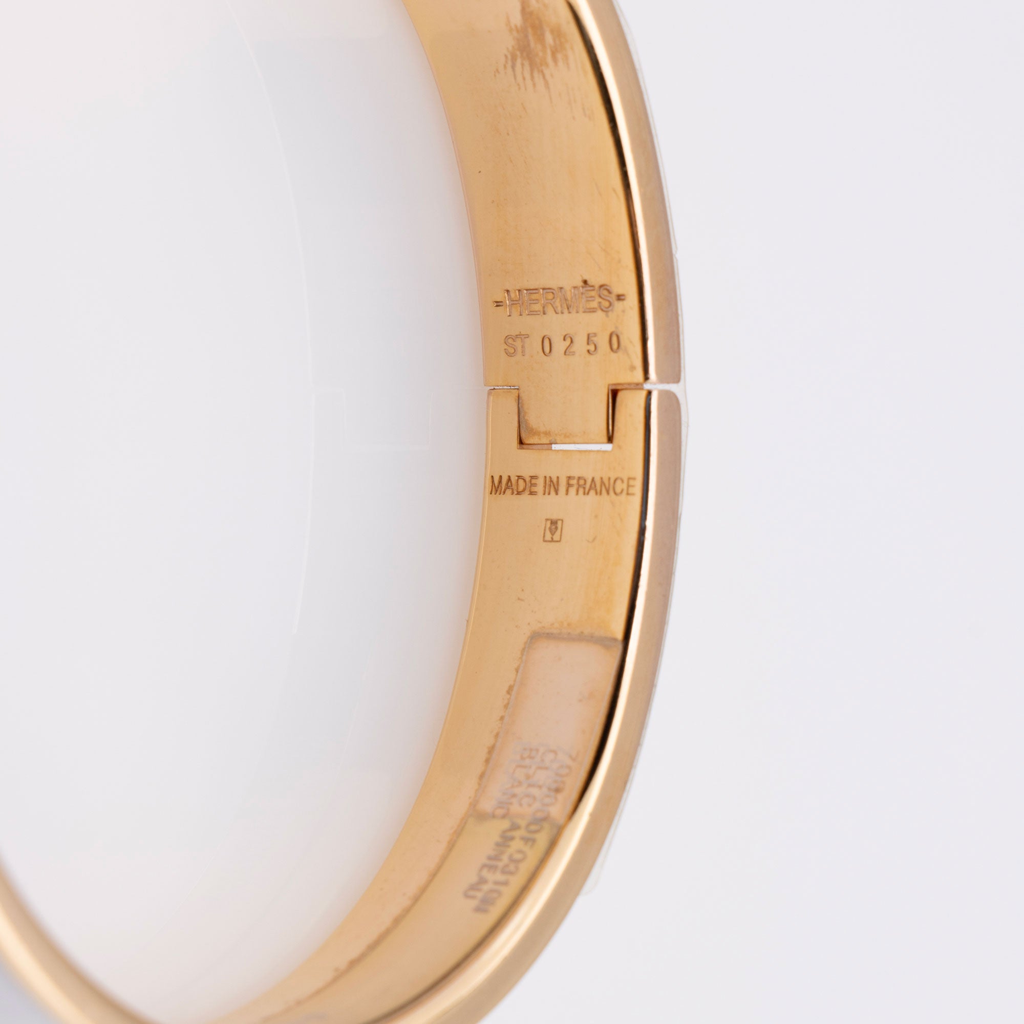 Hermes Enamel Clic Anneau Bracelet