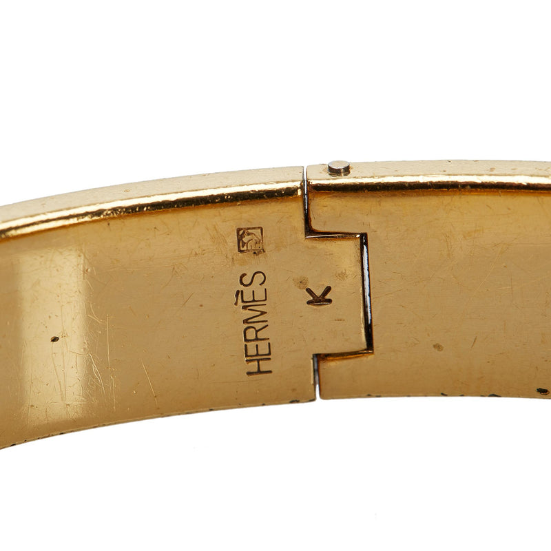 Hermes Clic Clac H Bracelet (SHG-61x8GA) – LuxeDH