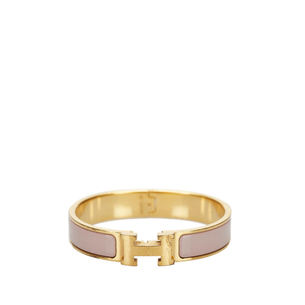 Hermes Rose Gold Pave Diamond Kelly Bracelet Bangle Cuff ST – MAISON de LUXE