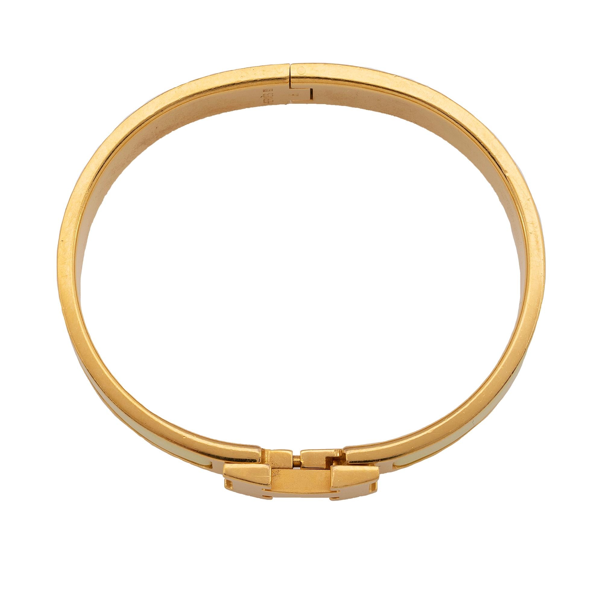 Hermes Clic Clac H Narrow Bracelet (SHF-yGo0Jg)