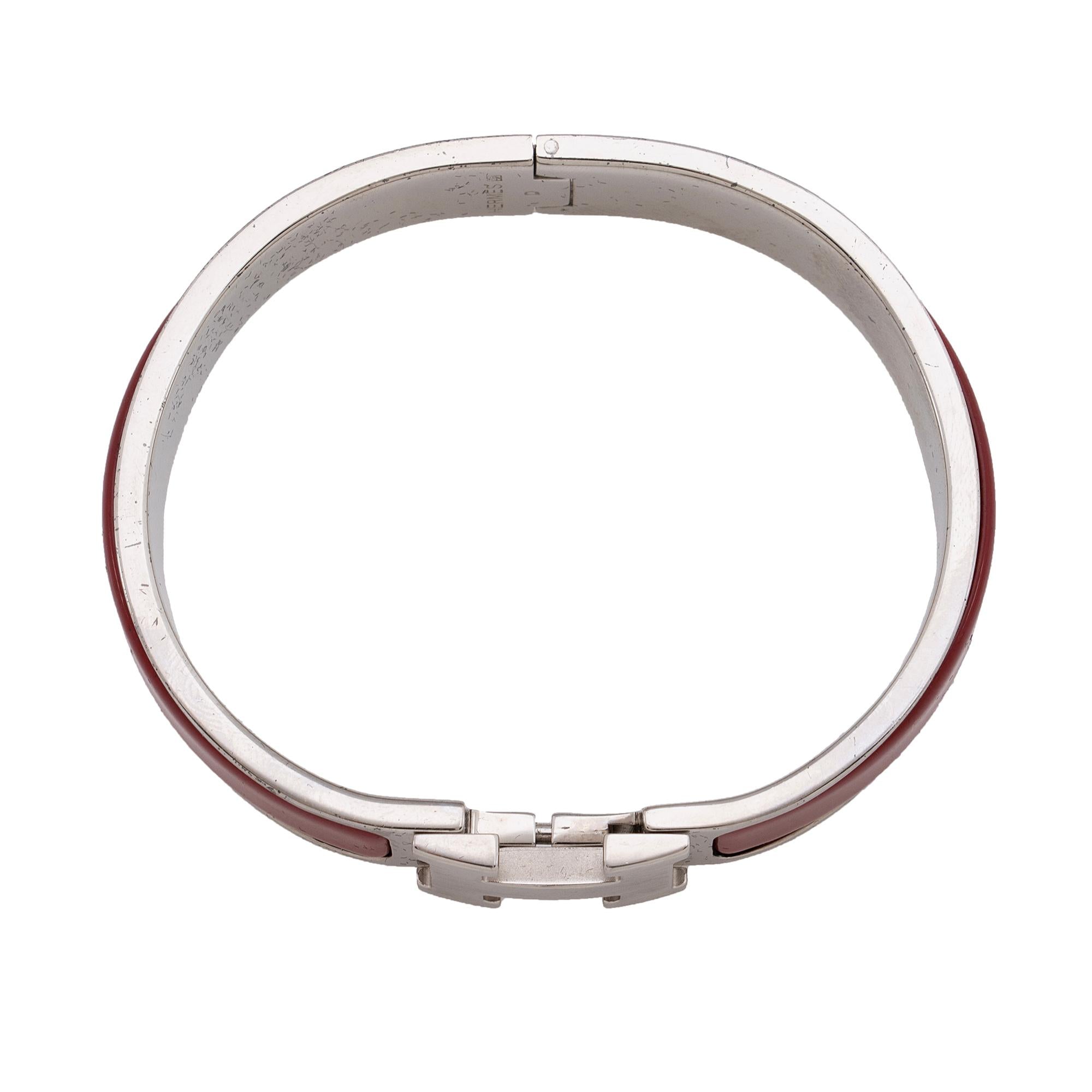 Hermes Clic Clac H Narrow Bracelet (SHF-QSANJw)