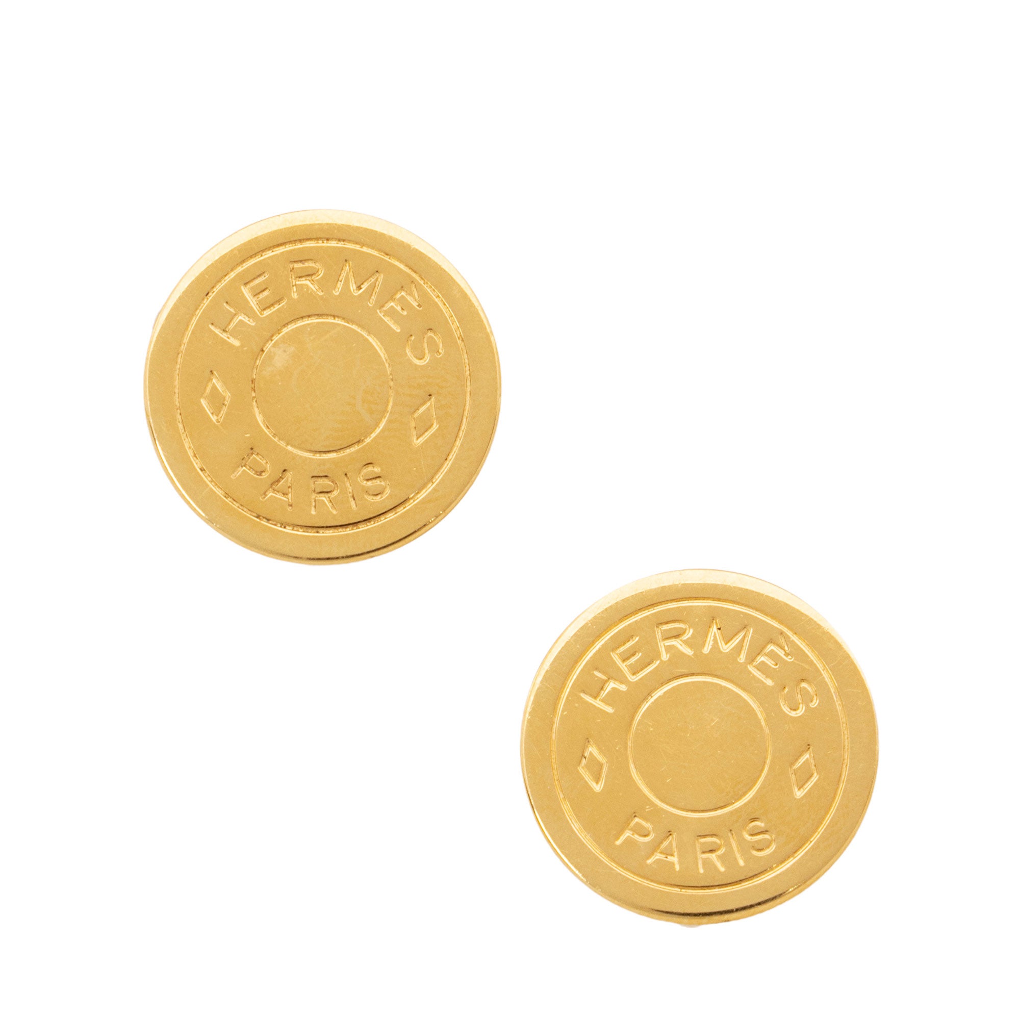 Hermes Clou De Selle Clip on Earrings (SHF-0YgiYZ)