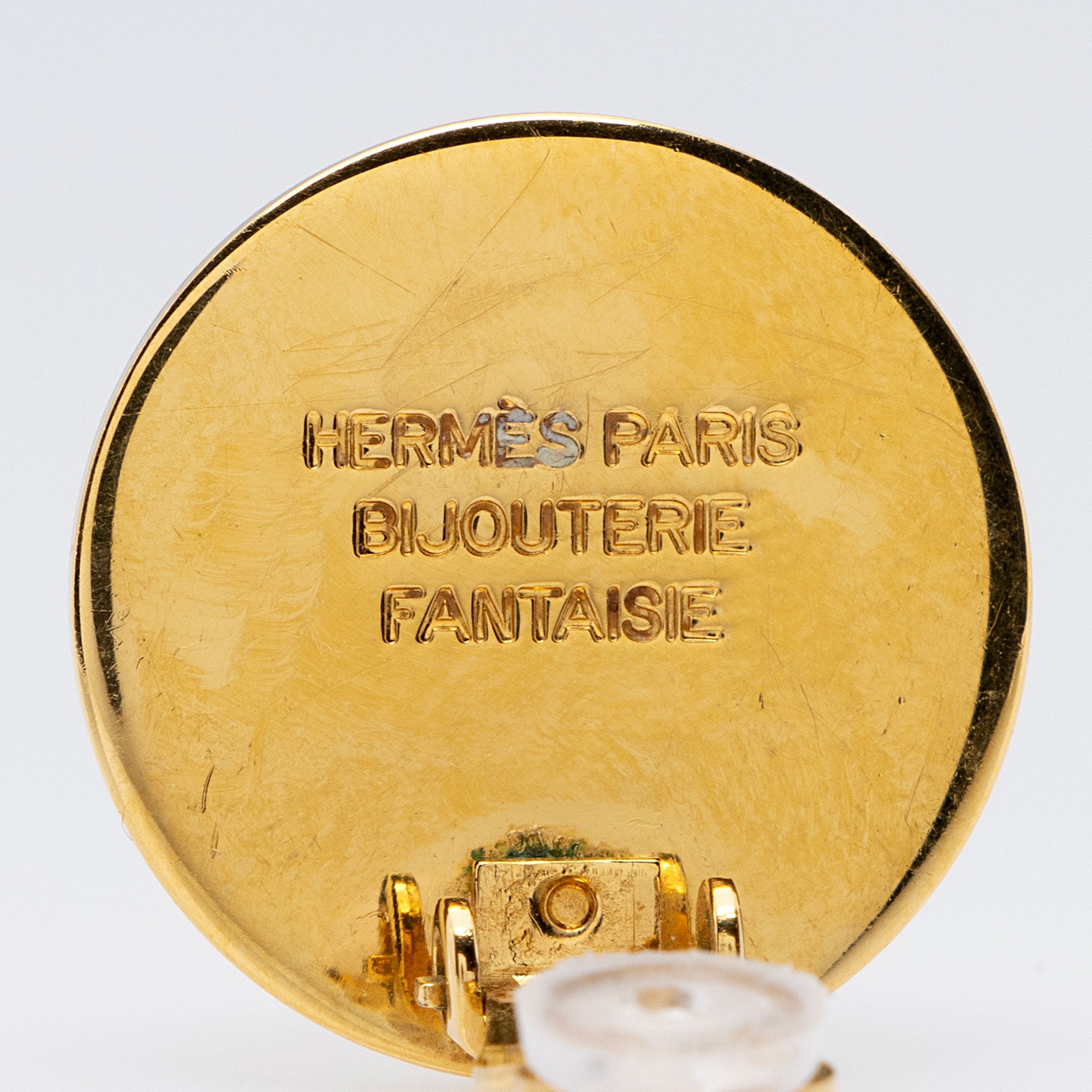 Hermes Clou De Selle Clip on Earrings (SHF-0YgiYZ)