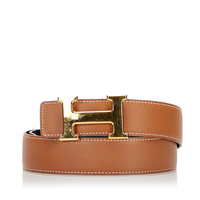 Like New Hermes Belt Reversible Gold Buckle