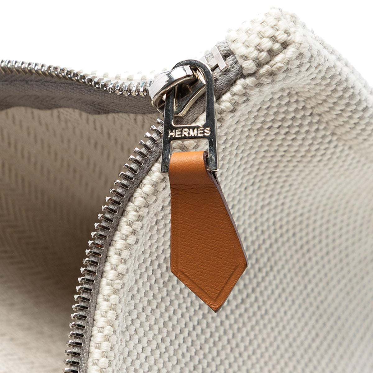 Hermes H Canvas Embroidered Electrique Flat Case