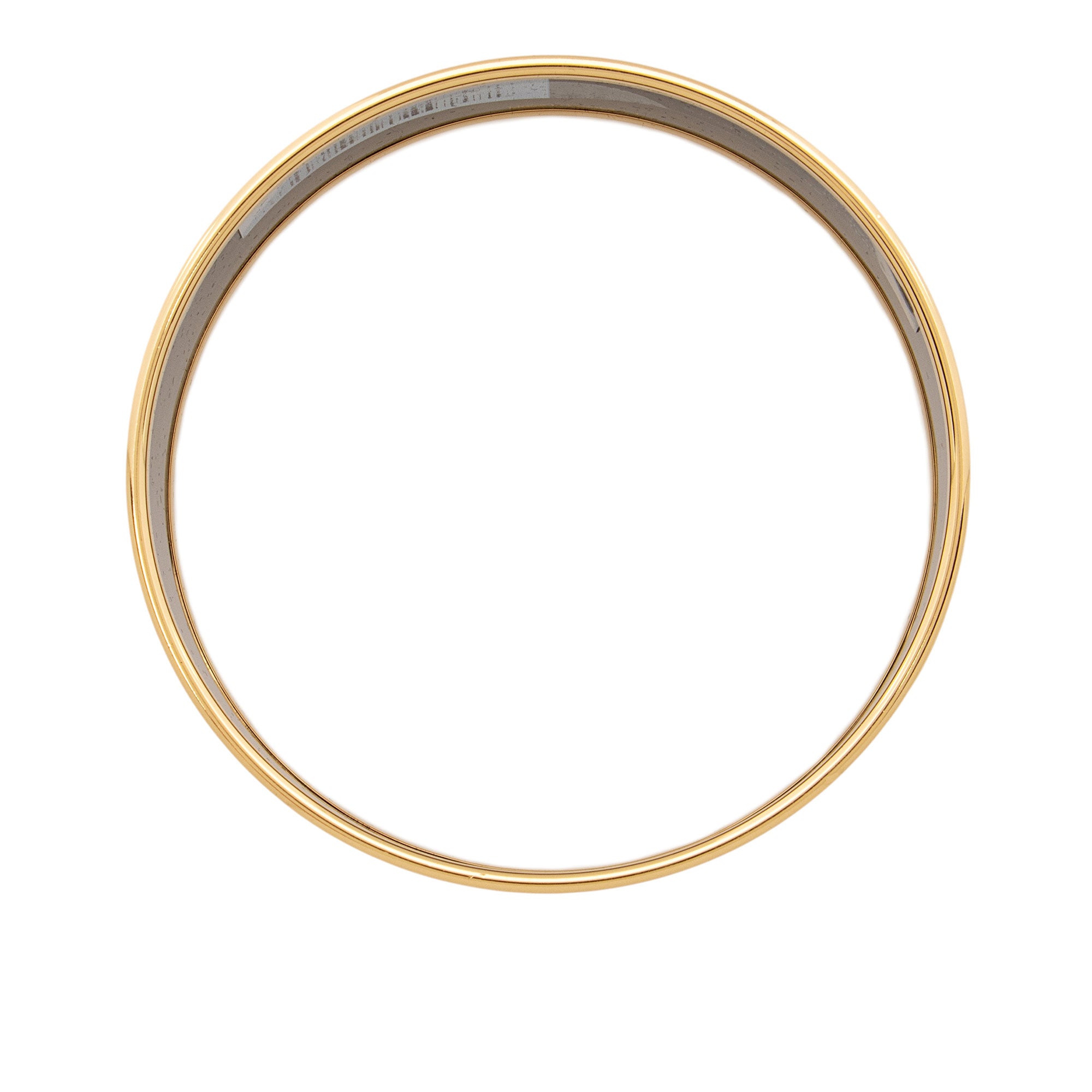 Hermes Harnais Des Presidents Printed Enamel Wide Bracelet
