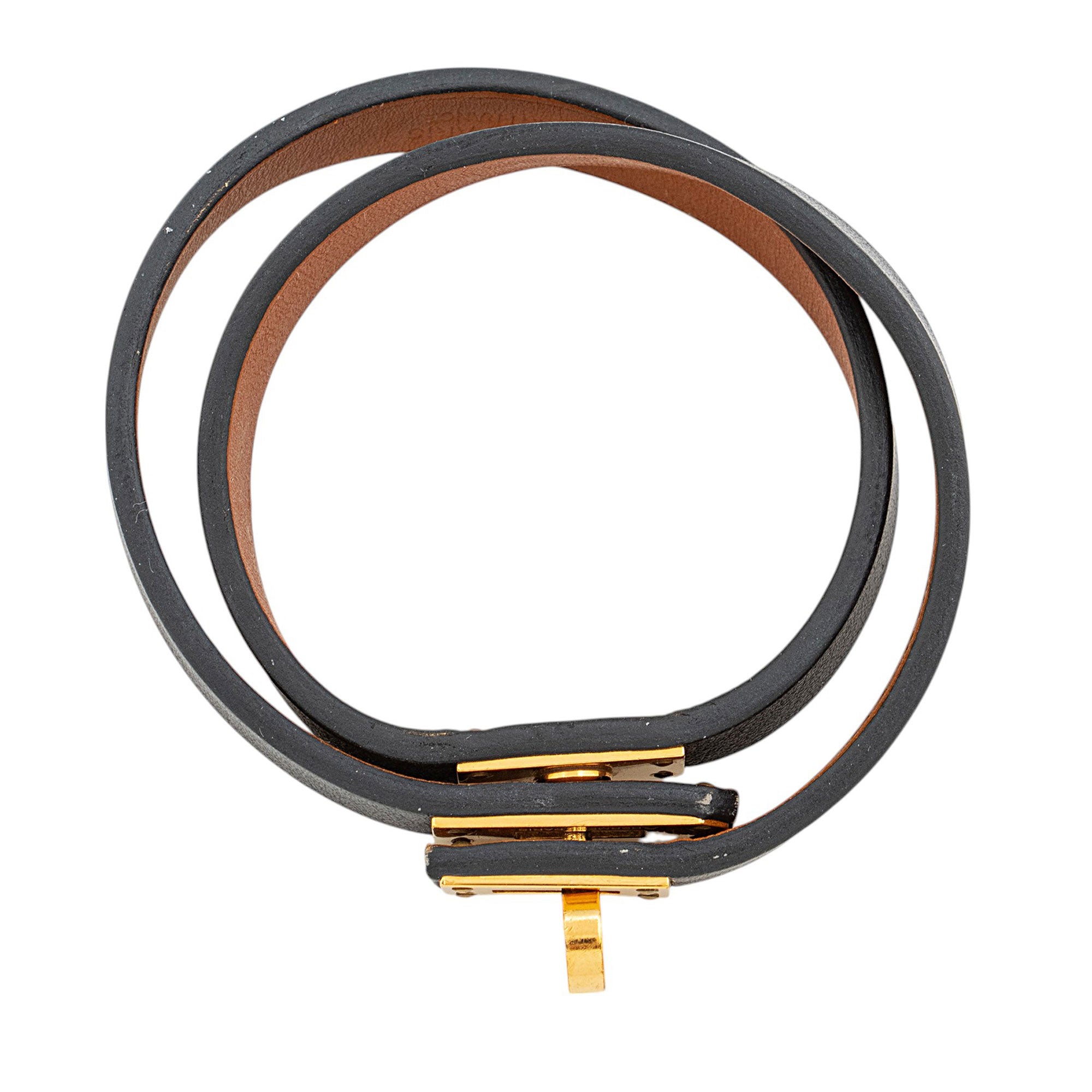 Hermes Epsom Leather Kelly Double Tour Bracelet