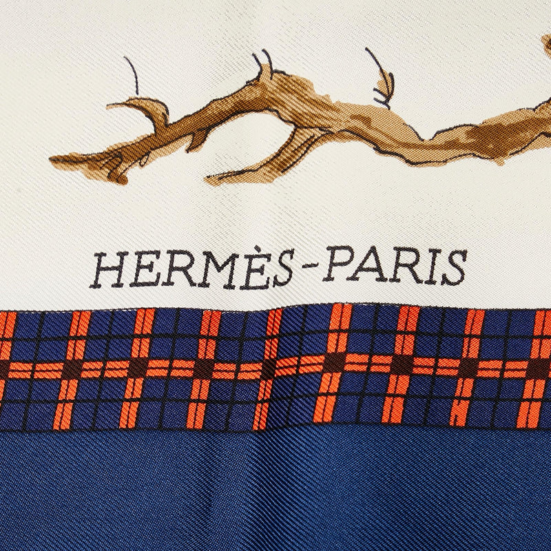 Hermes LHiver En Poste Silk Scarf (SHG-36439)